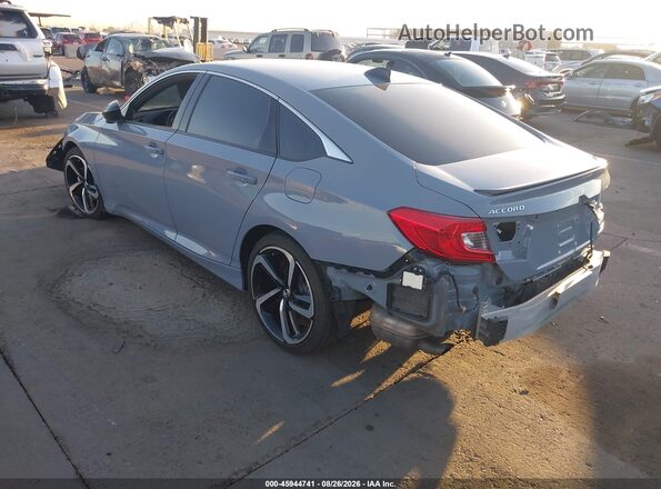 1HGCV2F38MA018694 2021 HONDA ACCORD Gray Задня ліва чверть