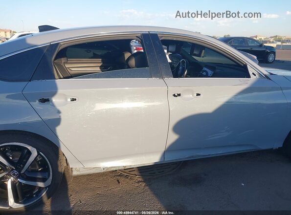 1HGCV2F38MA018694 2021 HONDA ACCORD Gray Вид задньої частини салону