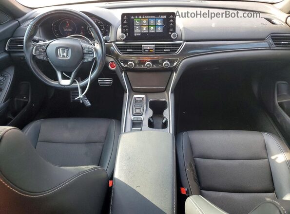 1HGCV2F38MA022468 2021 HONDA ACCORD Red Вид панелі приладів