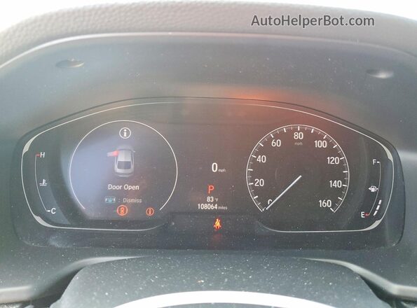 1HGCV2F38MA022468 2021 HONDA ACCORD Red Вид щитка приладів