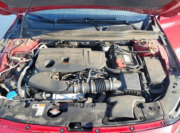 1HGCV2F38MA022468 2021 HONDA ACCORD Red Вид задньої частини салону