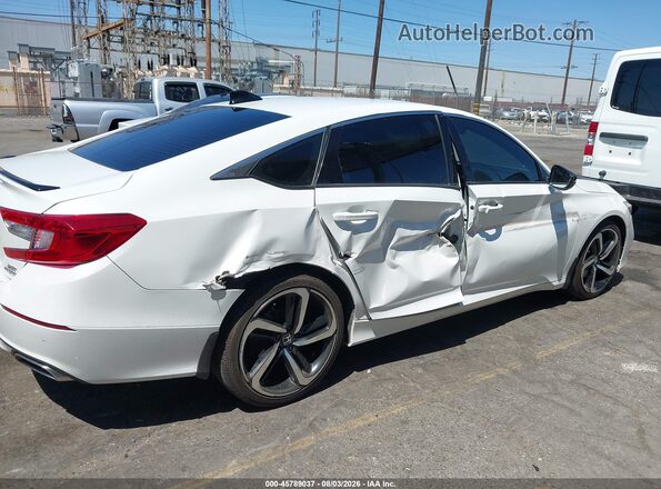 1HGCV2F38MA028027 2021 HONDA ACCORD White წინა ხედი