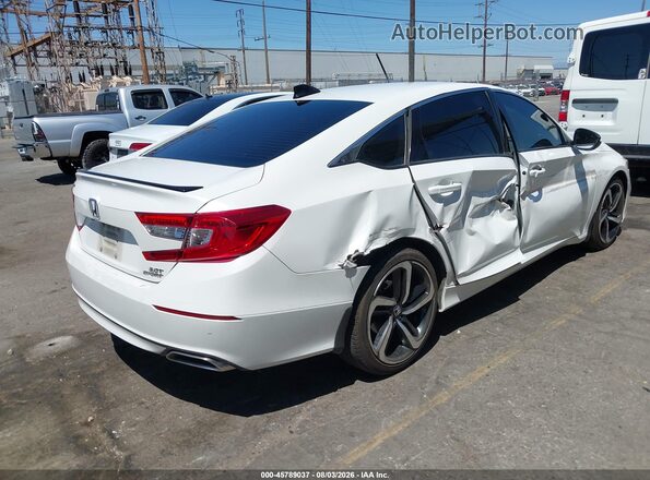 1HGCV2F38MA028027 2021 HONDA ACCORD White უკანა მარჯვენა