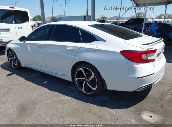 1HGCV2F38MA028027 2021 HONDA ACCORD White უკანა მარცხენა