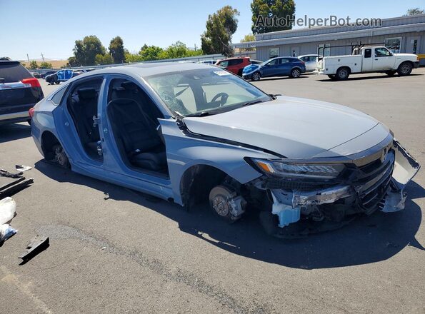 1HGCV2F38NA016400 2022 HONDA ACCORD Blue Передня права чверть