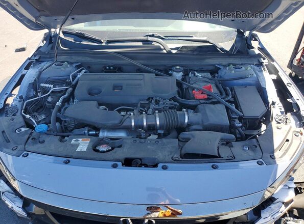 1HGCV2F38NA016400 2022 HONDA ACCORD Blue Вид задньої частини салону