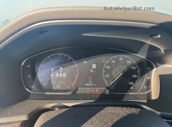 1HGCV2F38NA021726 2022 HONDA ACCORD Blue Vista del cuadro de instrumentos