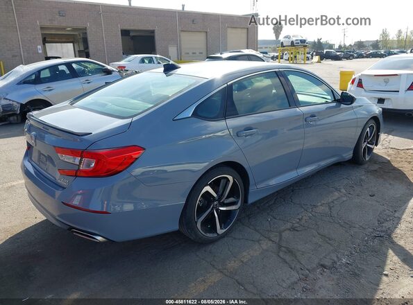1HGCV2F38NA023539 2022 HONDA ACCORD Light Blue Задняя правая четверть
