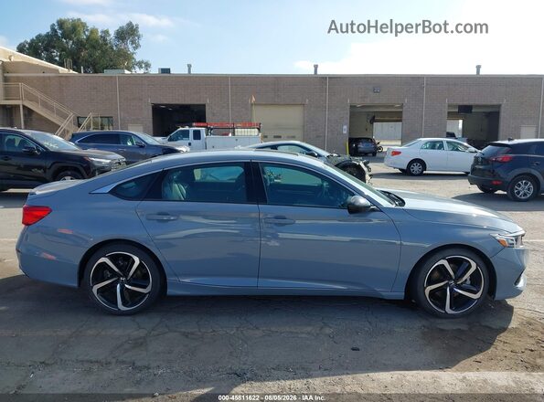 1HGCV2F38NA023539 2022 HONDA ACCORD Light Blue Вид задней части салона
