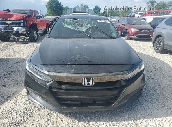 1HGCV2F39JA020241 2018 HONDA ACCORD Black Vista frontal