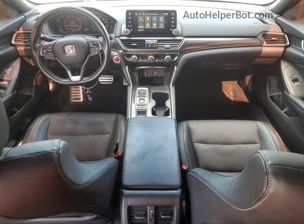 1HGCV2F39JA035404 2018 HONDA ACCORD Gray Вид підкапотного простору