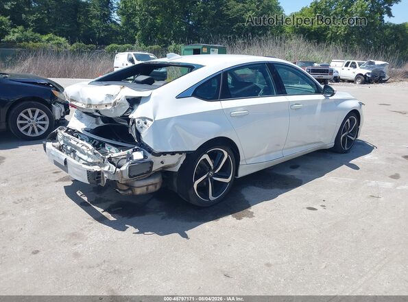 1HGCV2F39KA020676 2019 HONDA ACCORD White Rear right