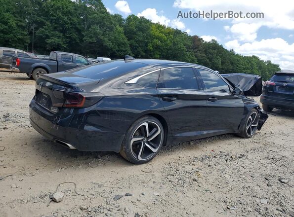 1HGCV2F39KA022525 2019 HONDA ACCORD Black Rear right