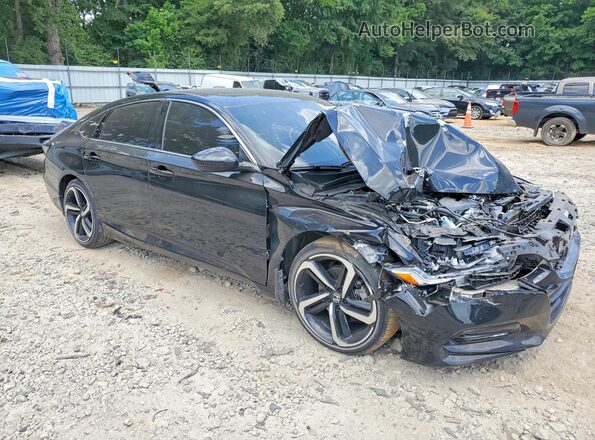 1HGCV2F39KA022525 2019 HONDA ACCORD Black Front right