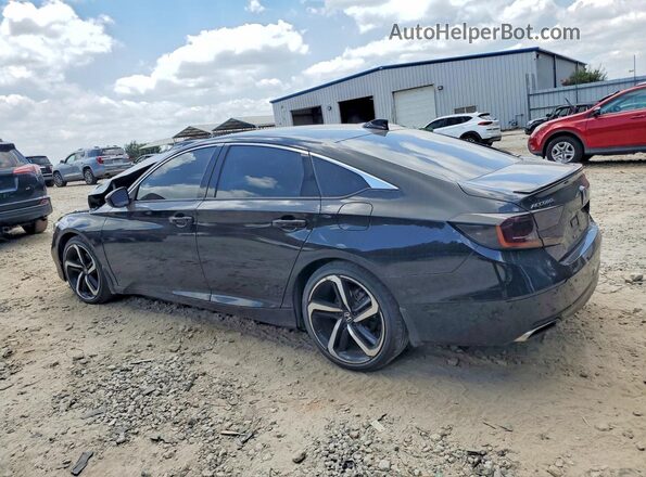 1HGCV2F39KA022525 2019 HONDA ACCORD Black Rear left