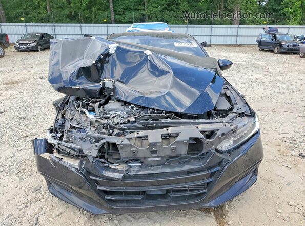 1HGCV2F39KA022525 2019 HONDA ACCORD Black Front view