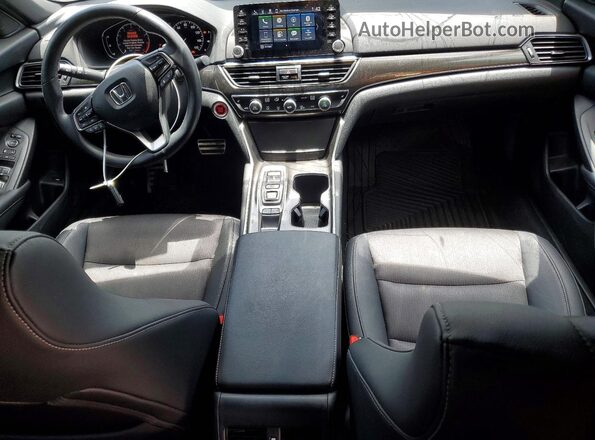 1HGCV2F39KA022525 2019 HONDA ACCORD Black Dashboard view
