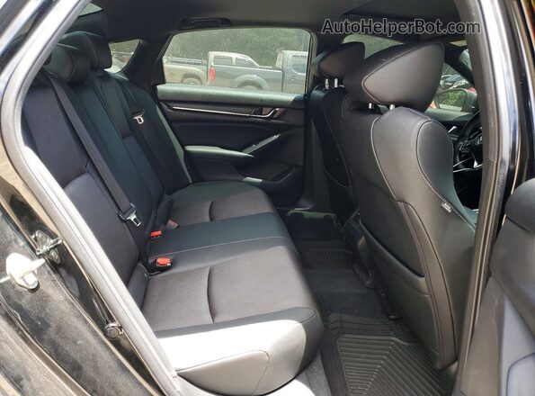 1HGCV2F39KA022525 2019 HONDA ACCORD Black Rear seats view