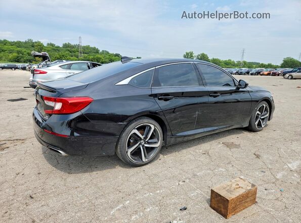 1HGCV2F39MA020728 2021 HONDA ACCORD Black Trasero derecho