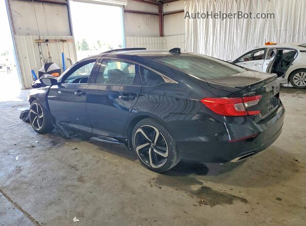 1HGCV2F39NA003882 2022 HONDA ACCORD Black უკანა მარცხენა