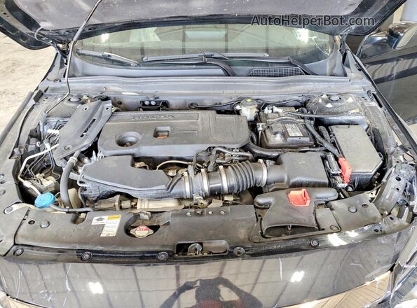 1HGCV2F39NA003882 2022 HONDA ACCORD Black უკანა სალონის ხედი
