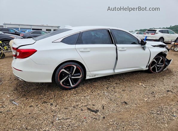1HGCV2F3XKA001943 2019 HONDA ACCORD White Rear right