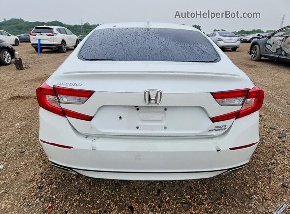 1HGCV2F3XKA001943 2019 HONDA ACCORD White Rear view
