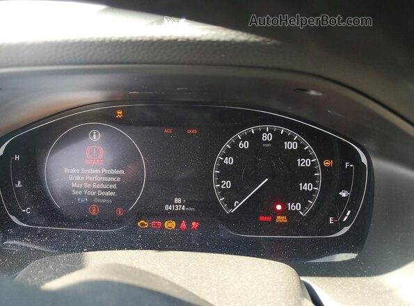 1HGCV2F3XKA001943 2019 HONDA ACCORD White Instrument cluster view