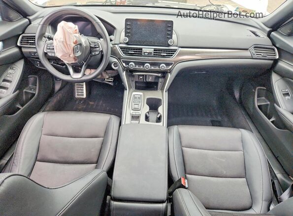 1HGCV2F3XKA001943 2019 HONDA ACCORD White Dashboard view