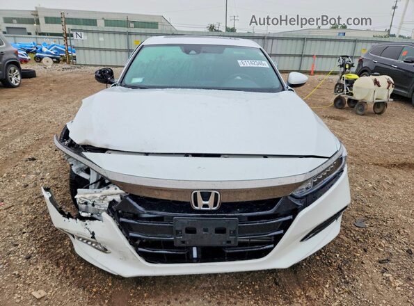 1HGCV2F3XKA001943 2019 HONDA ACCORD White Front view