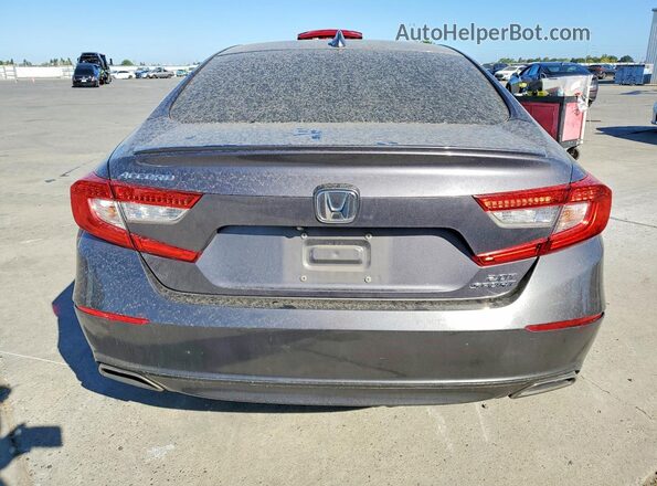 1HGCV2F3XKA016670 2019 HONDA ACCORD Gray Vista trasera