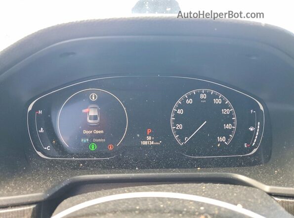 1HGCV2F3XLA023703 2020 HONDA ACCORD Gray Вид щитка приладів