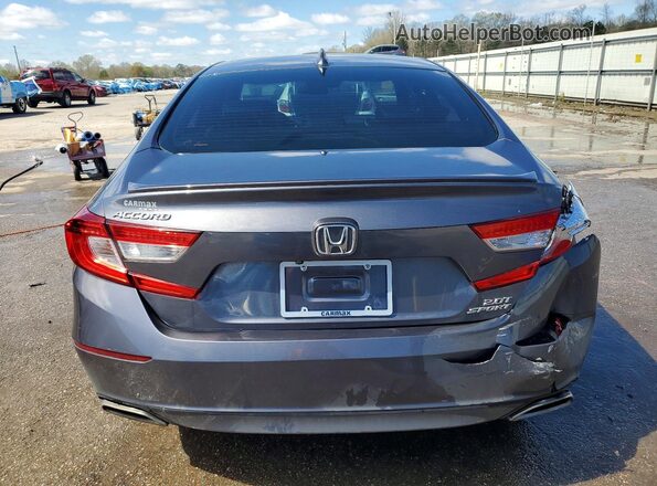 1HGCV2F3XLA023703 2020 HONDA ACCORD Gray Вид ззаду