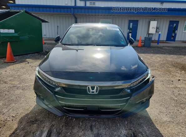 1HGCV2F3XMA002027 2021 HONDA ACCORD Черный Вид спереди