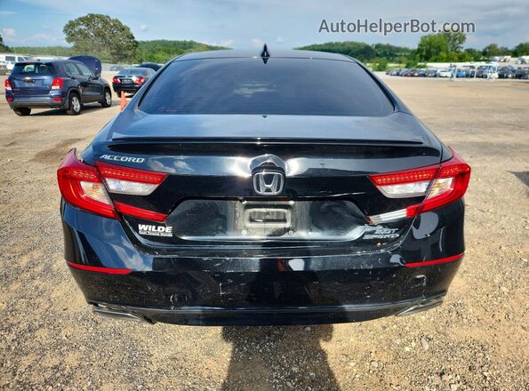 1HGCV2F3XMA002027 2021 HONDA ACCORD Черный Вид сзади