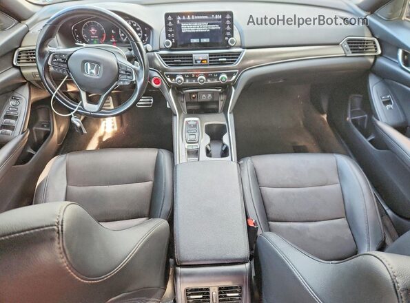 1HGCV2F3XMA002027 2021 HONDA ACCORD Черный Вид панели приборов
