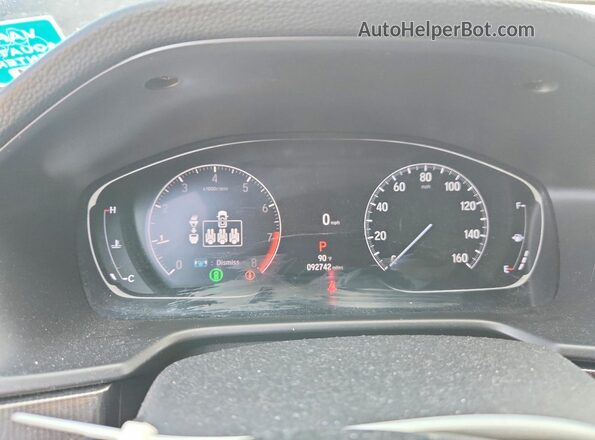 1HGCV2F3XMA002027 2021 HONDA ACCORD Черный Вид щитка приборов