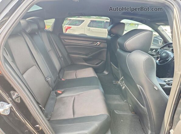 1HGCV2F3XMA002027 2021 HONDA ACCORD Черный Вид задних сидений