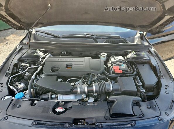 1HGCV2F3XMA002027 2021 HONDA ACCORD Черный Вид задней части салона