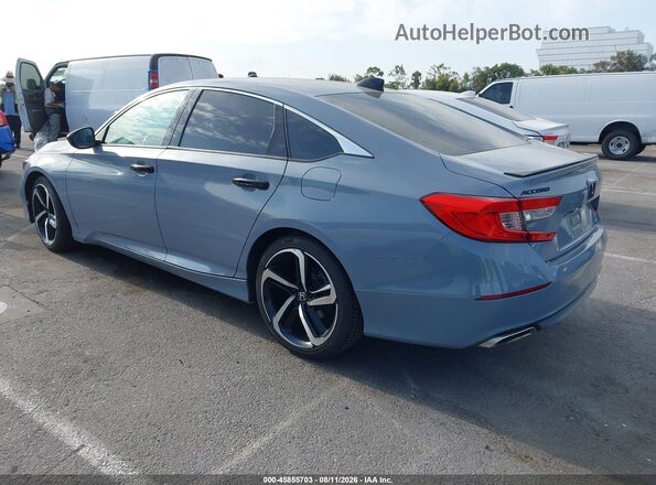 1HGCV2F3XMA010287 2021 HONDA ACCORD Gray Trasero izquierdo