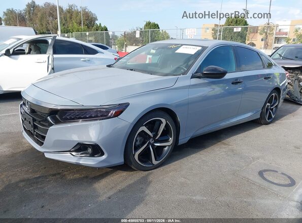 1HGCV2F3XMA010287 2021 HONDA ACCORD Gray Vista tres cuartos delantera izquierda