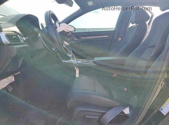 1HGCV2F3XNA022456 2022 HONDA ACCORD Black Вид салону спереду