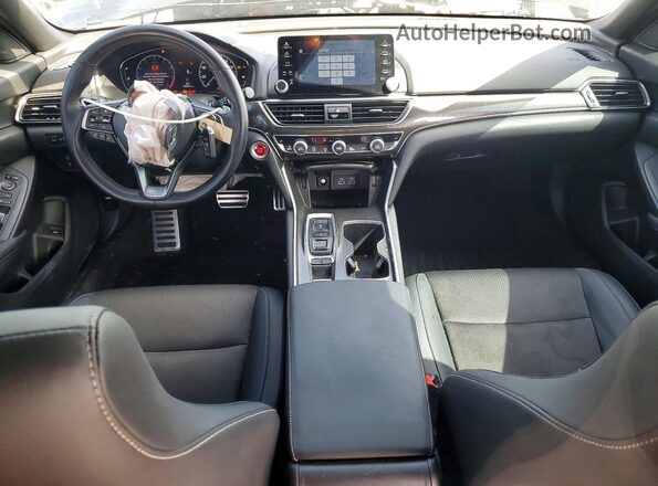 1HGCV2F3XNA022456 2022 HONDA ACCORD Black Вид панелі приладів