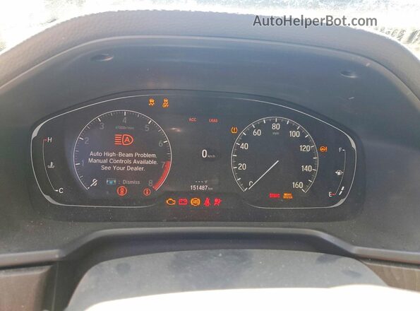 1HGCV2F50LA026675 2020 HONDA ACCORD Blue ხელსაწყოთა პანელის ხედი