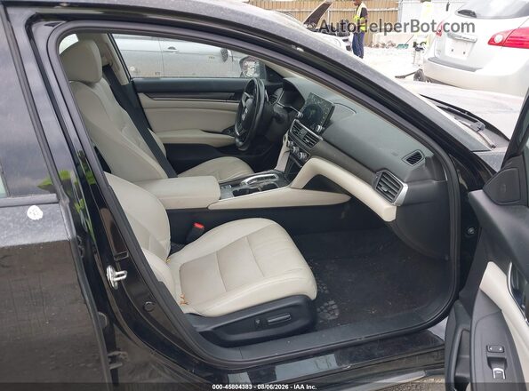 1HGCV2F51JA040744 2018 HONDA ACCORD Black Սալոնի դիմացի տեսք