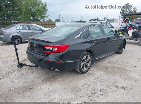 1HGCV2F51JA040744 2018 HONDA ACCORD Black Հետևի աջ