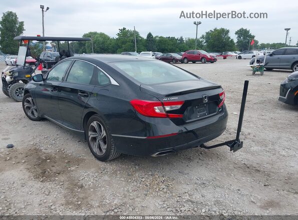 1HGCV2F51JA040744 2018 HONDA ACCORD Black Հետևի ձախ