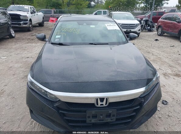 1HGCV2F51JA040744 2018 HONDA ACCORD Black Առջևի վահանակի տեսք