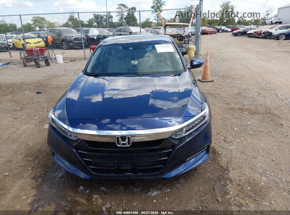 1HGCV2F52JA042339 2018 HONDA ACCORD Blue Вид щитка приладів