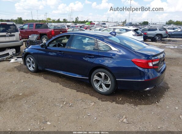 1HGCV2F52JA042339 2018 HONDA ACCORD Blue Задня ліва чверть